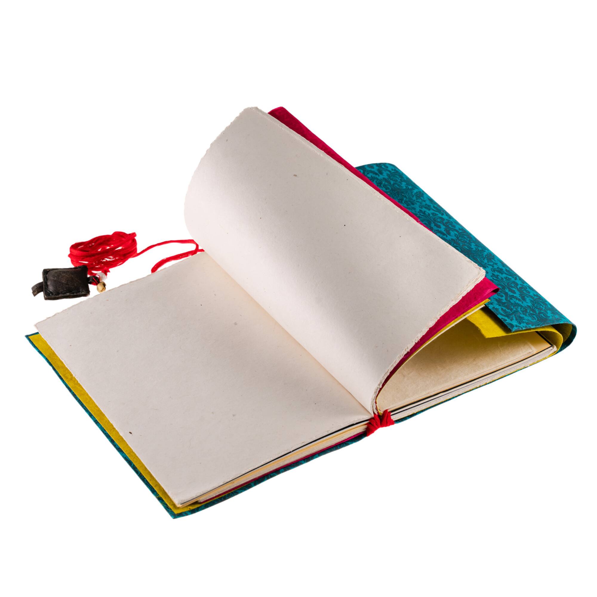 Lama Li Mixed Media Brocade Journal, 6" x 8"